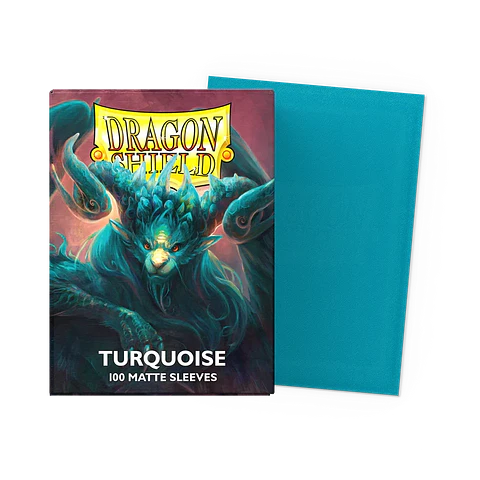 Protectores Dragon Shield Matte - Turquoise (100 un.)