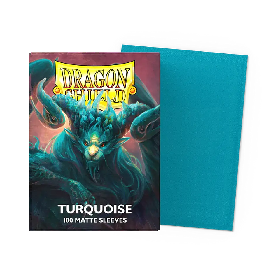 Protectores Dragon Shield Matte - Turquoise (100 un.) 1