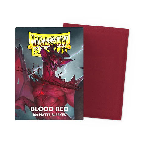 Protectores Dragon Shield Matte - Blood Red (100 un.)