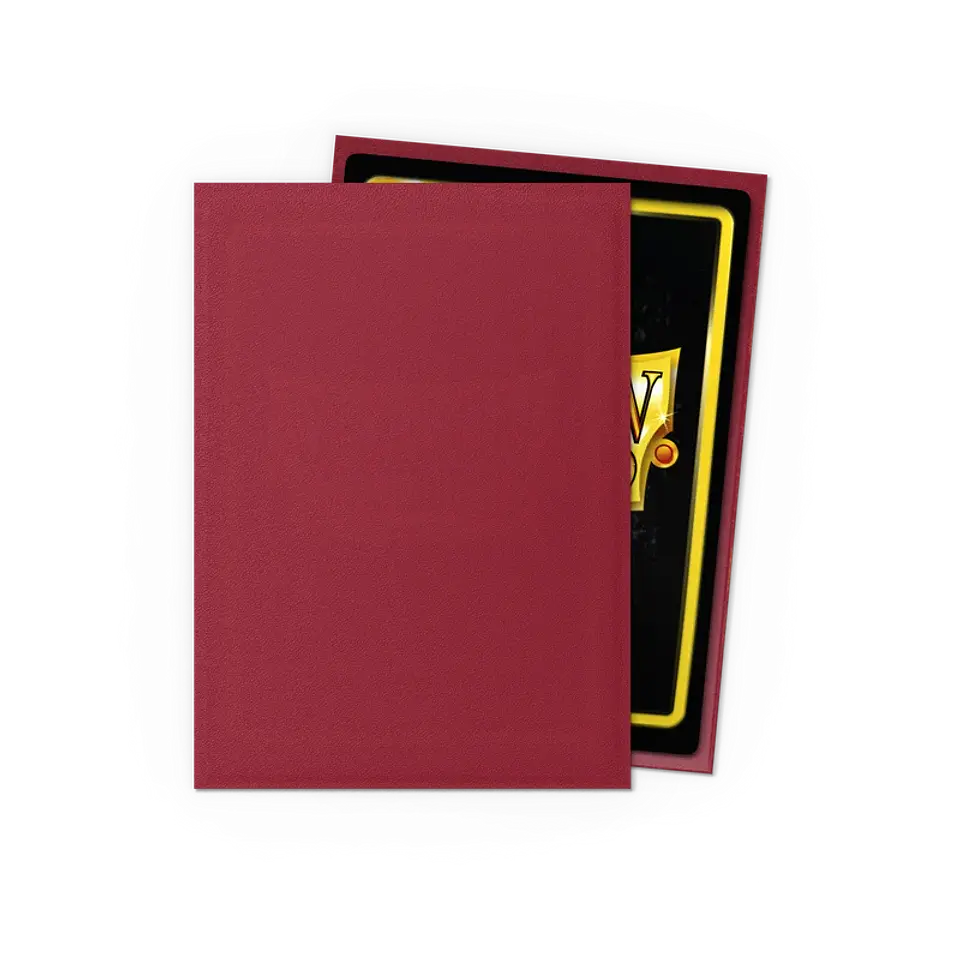 Protectores Dragon Shield Matte - Blood Red (100 un.) 2