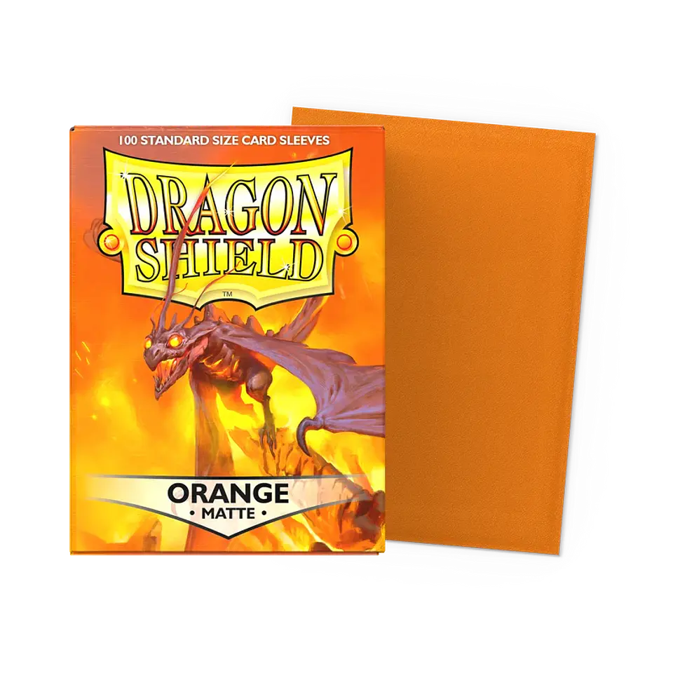 Protectores Dragon Shield Matte - Orange (100 un.) 1