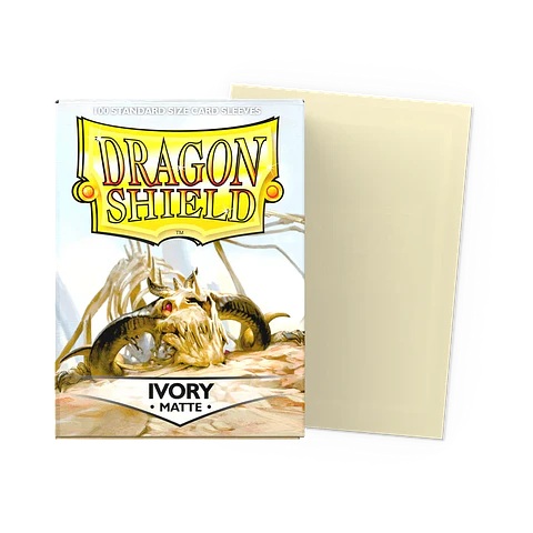 Protectores Dragon Shield Matte - Ivory (100 un.)