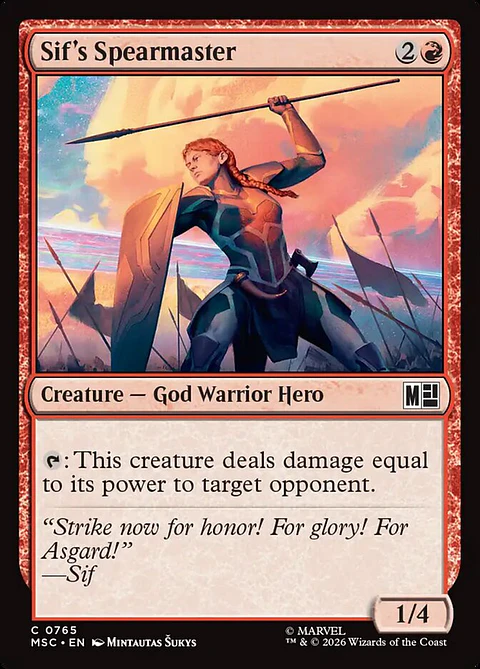 Sif's Spearmaster | Inglés | NM | MSC