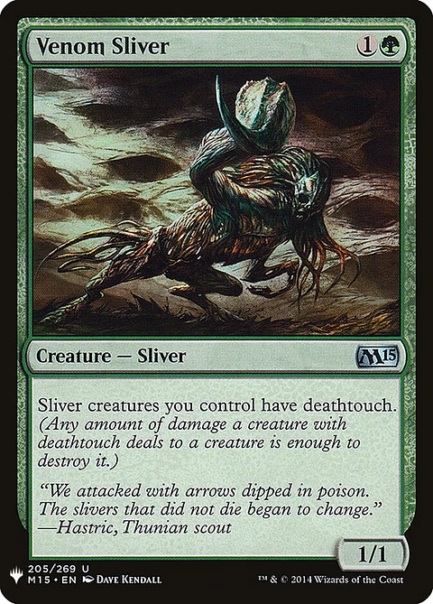 Venom Sliver | Inglés | NM | PLST