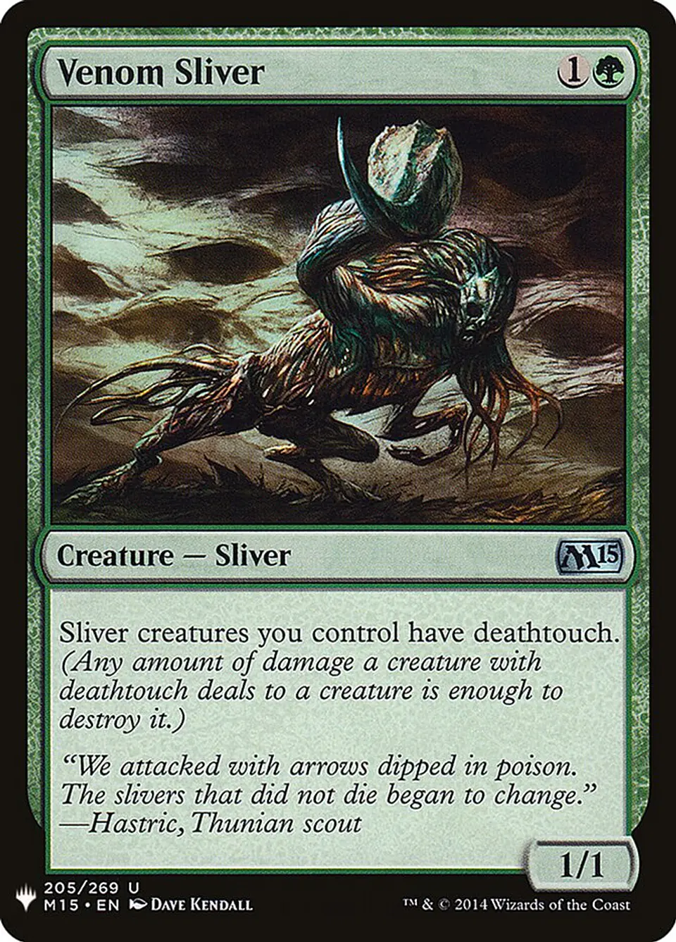 Venom Sliver | Inglés | NM | PLST 1
