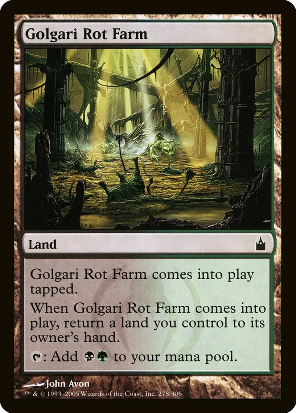 Golgari Rot Farm | Español | EX | RAV 1