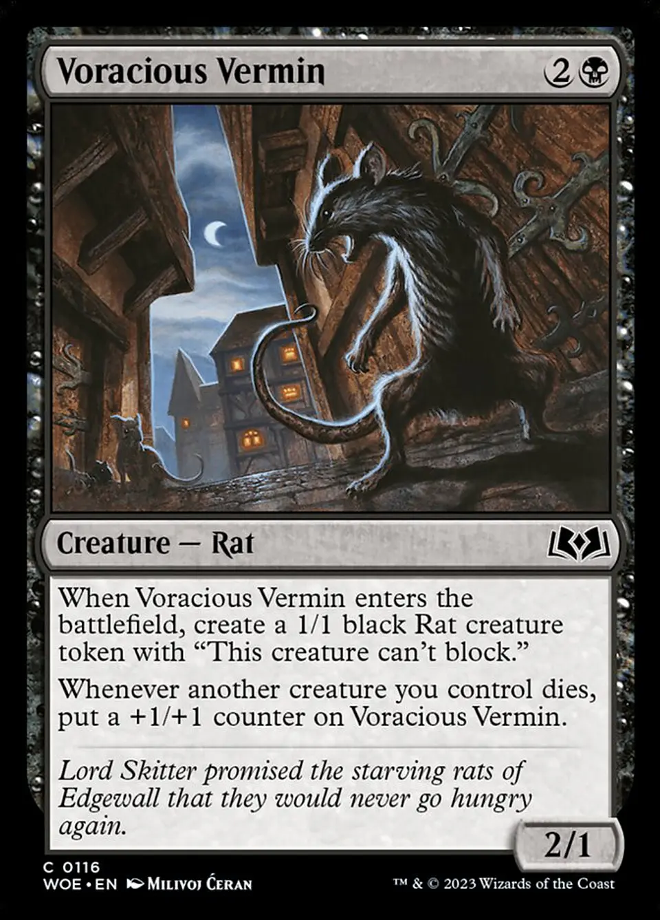 Voracious Vermin (foil) | Inglés | NM | WOE 1