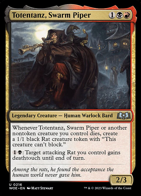 Totentanz, Swarm Piper (foil) | Inglés | NM | WOE