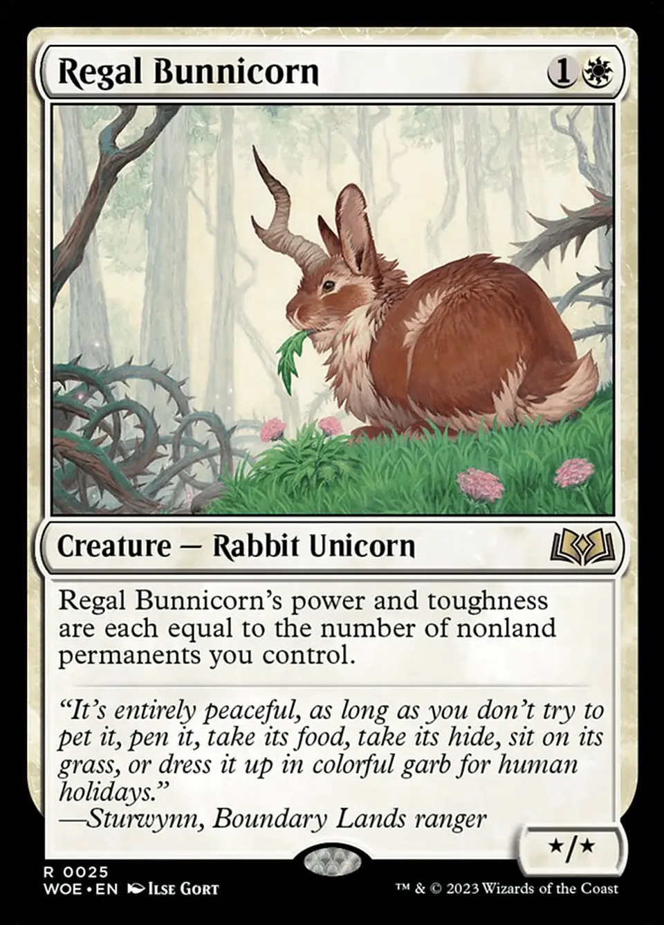 Regal Bunnicorn | Español | NM | WOE 1