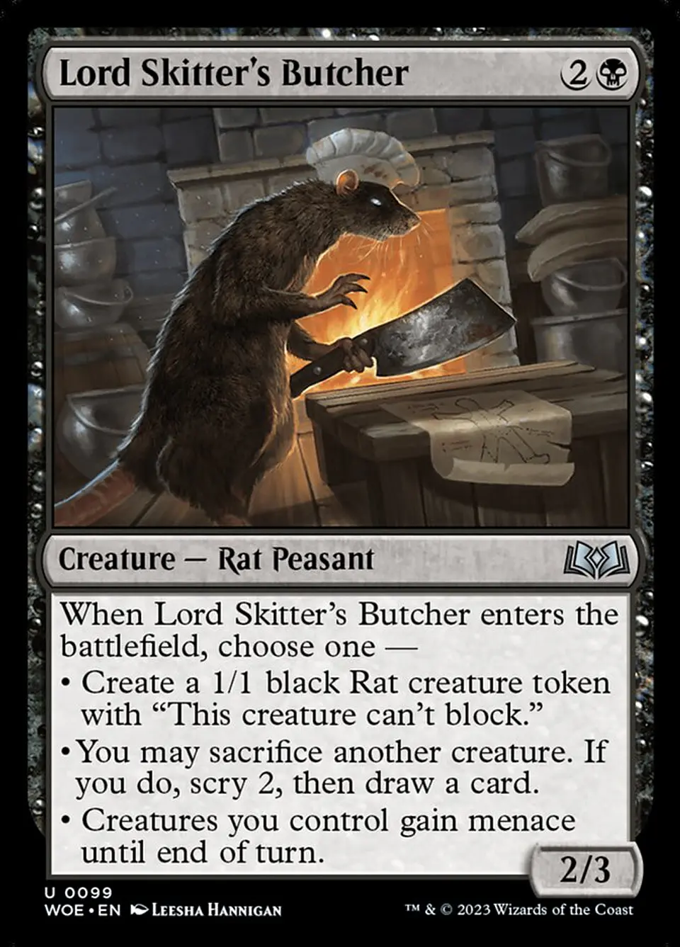 Lord Skitter's Butcher | Inglés | NM | WOE 1