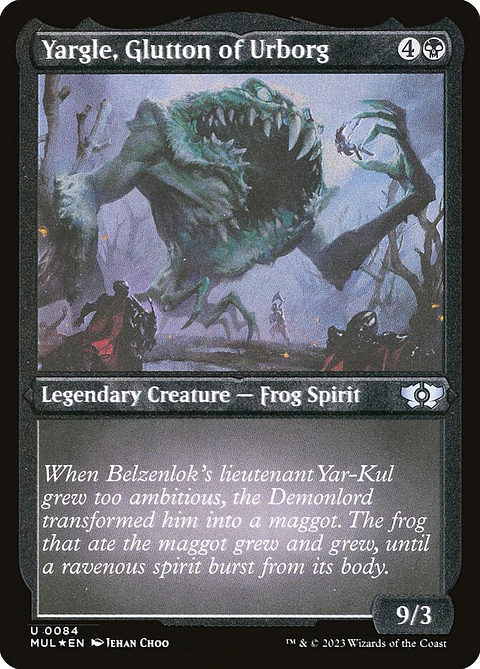 Yargle, Glutton of Urborg (Etched) | Inglés | EX | MUL