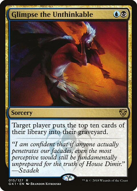 Glimpse the Unthinkable | Español | NM | GK1