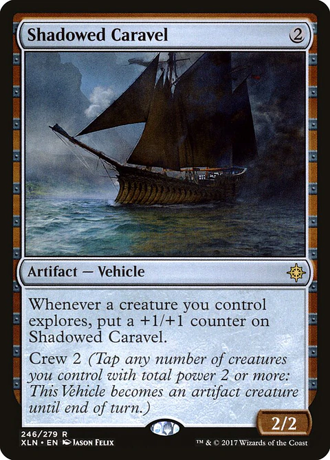 Shadowed Caravel (foil) | Inglés | EX | XLN