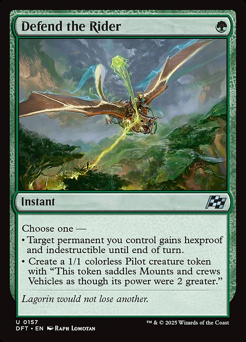 Defend the Rider | Español | NM | DFT