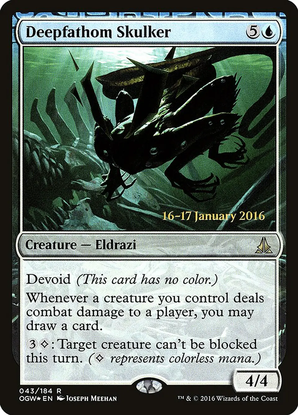 Deepfathom Skulker (Launch foil) | Español | NM | POGW 1