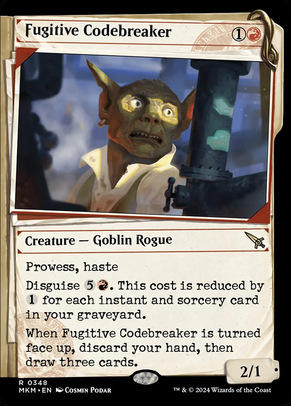 Fugitive Codebreaker (Showcase foil) | Español | NM | MKM 1