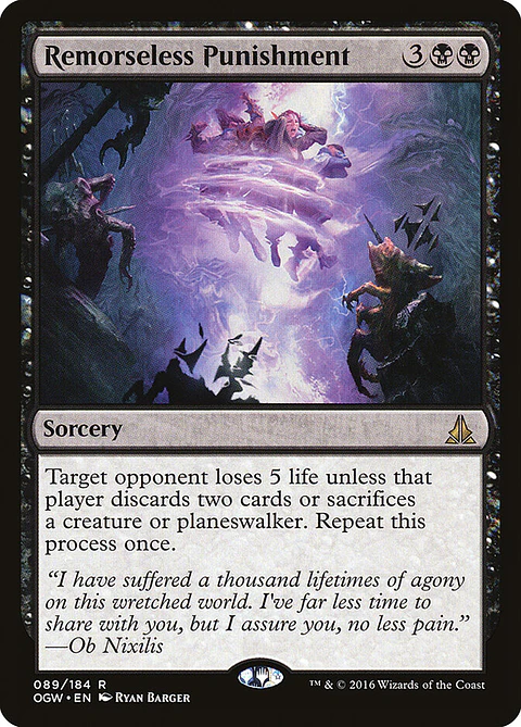 Remorseless Punishment (foil) | Español | NM | OGW