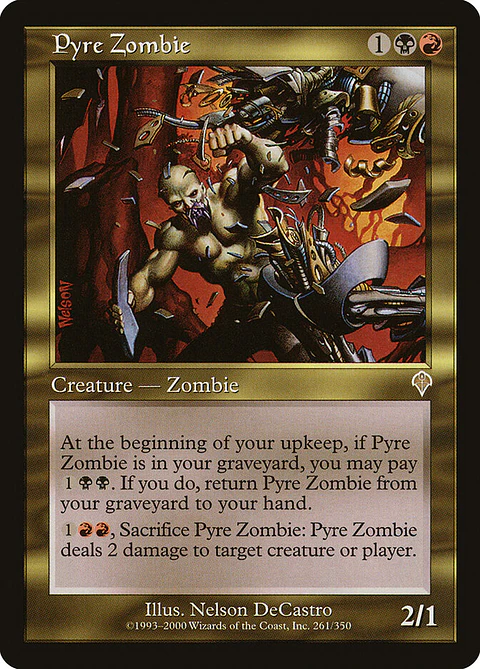 Pyre Zombie (Retro Frame) | Español | HP | INV