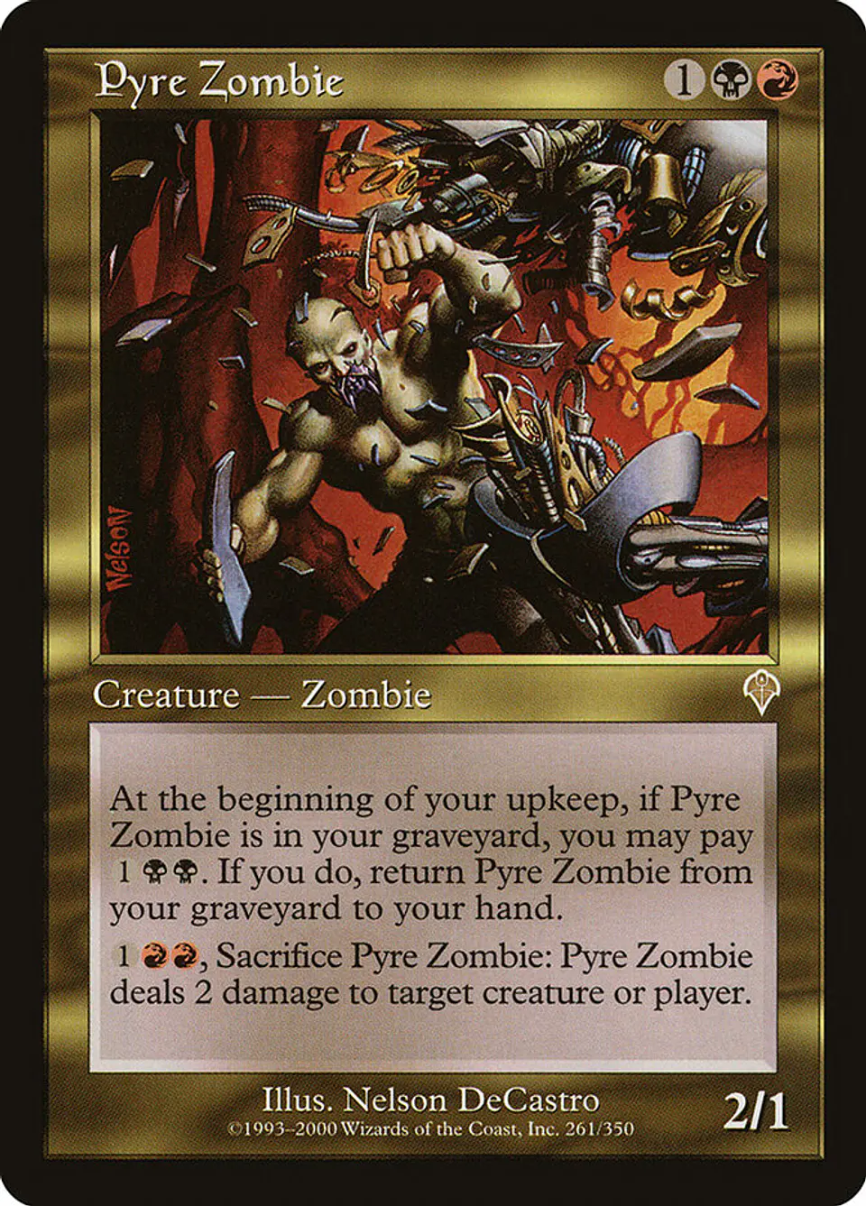 Pyre Zombie (Retro Frame) | Español | HP | INV 1