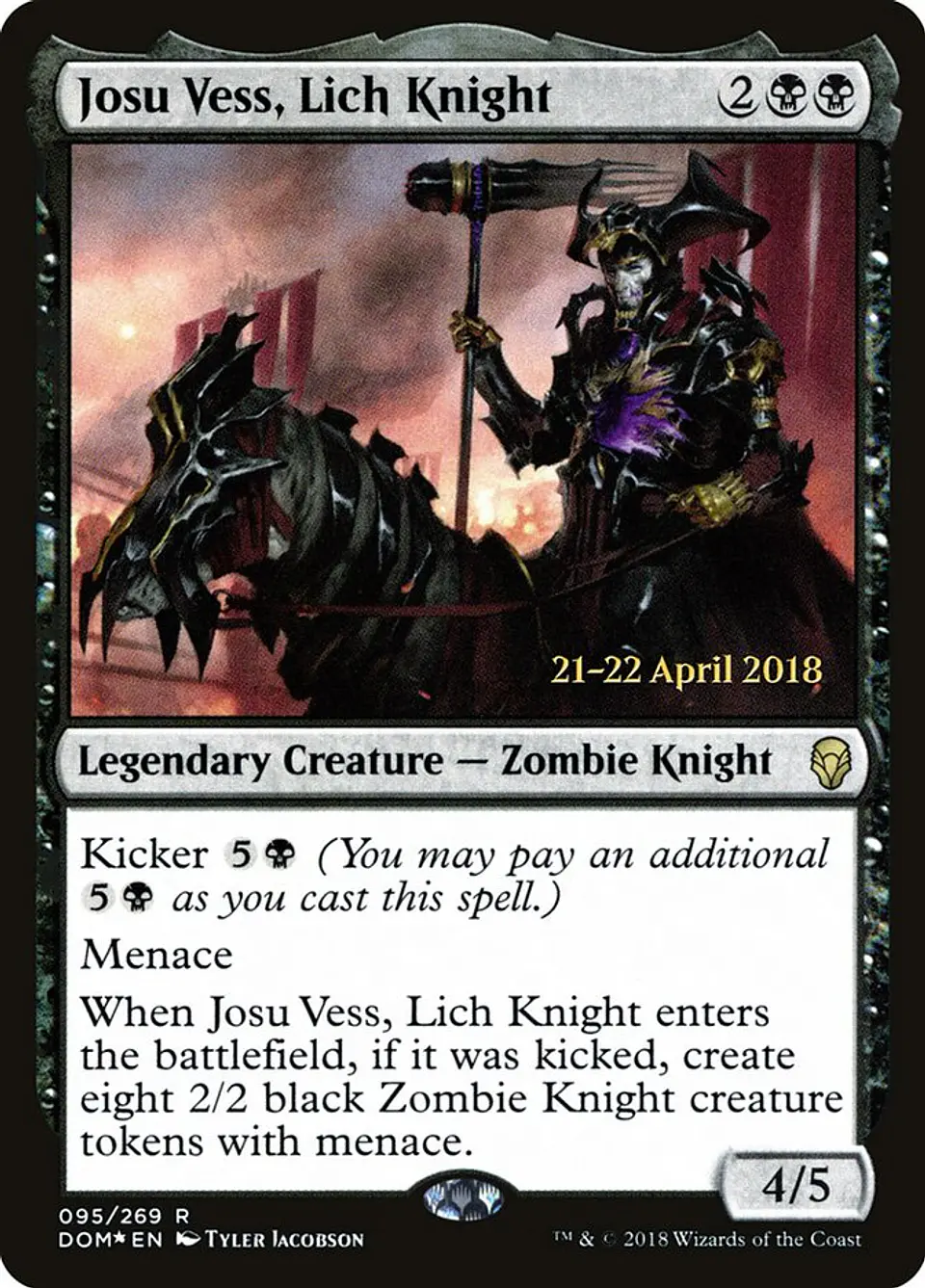 Josu Vess, Lich Knight (Launch foil) | Español | NM | PDOM 1