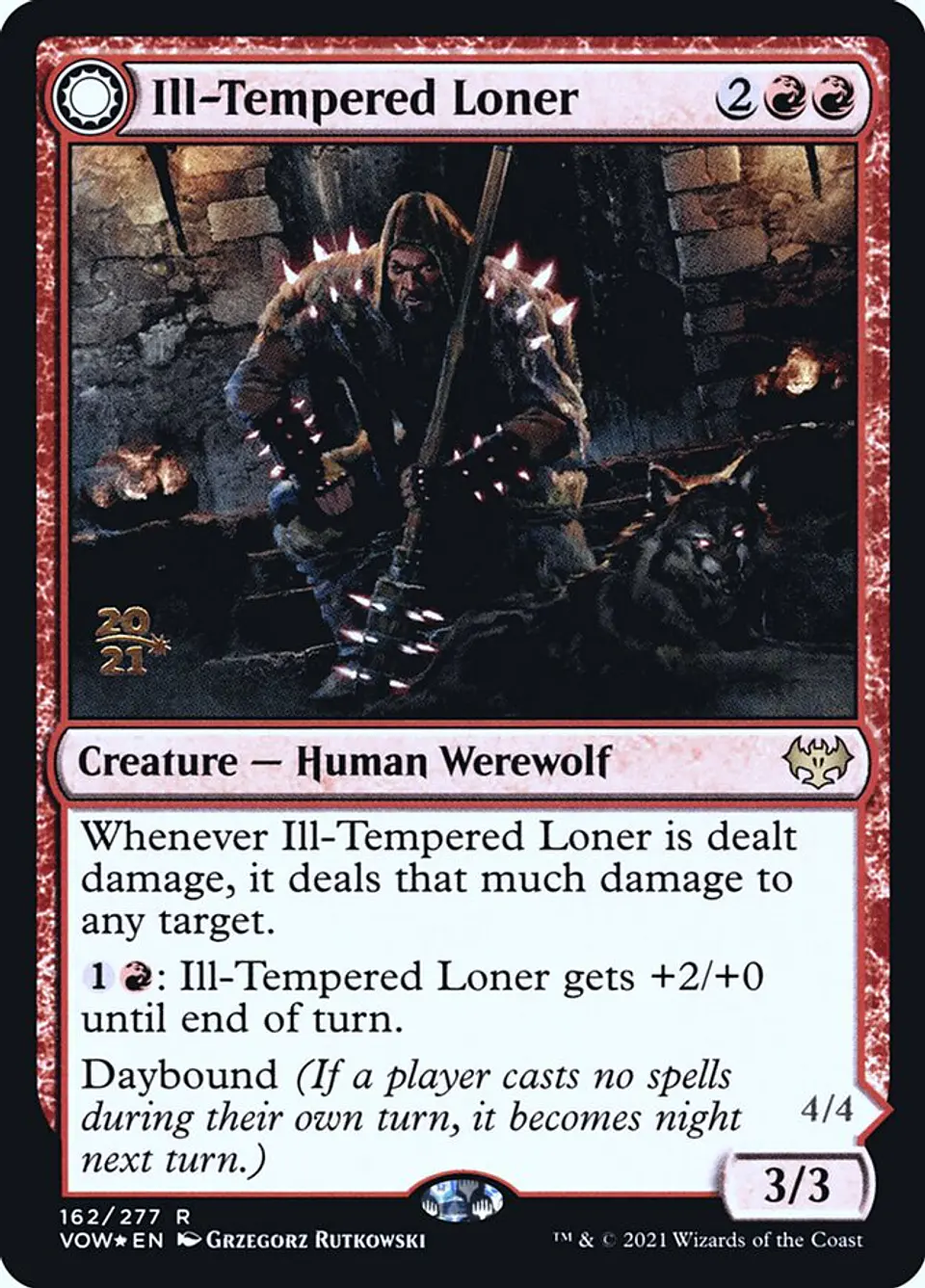 Ill-Tempered Loner // Howlpack Avenger (Launch foil) | Español | NM | PVOW 1