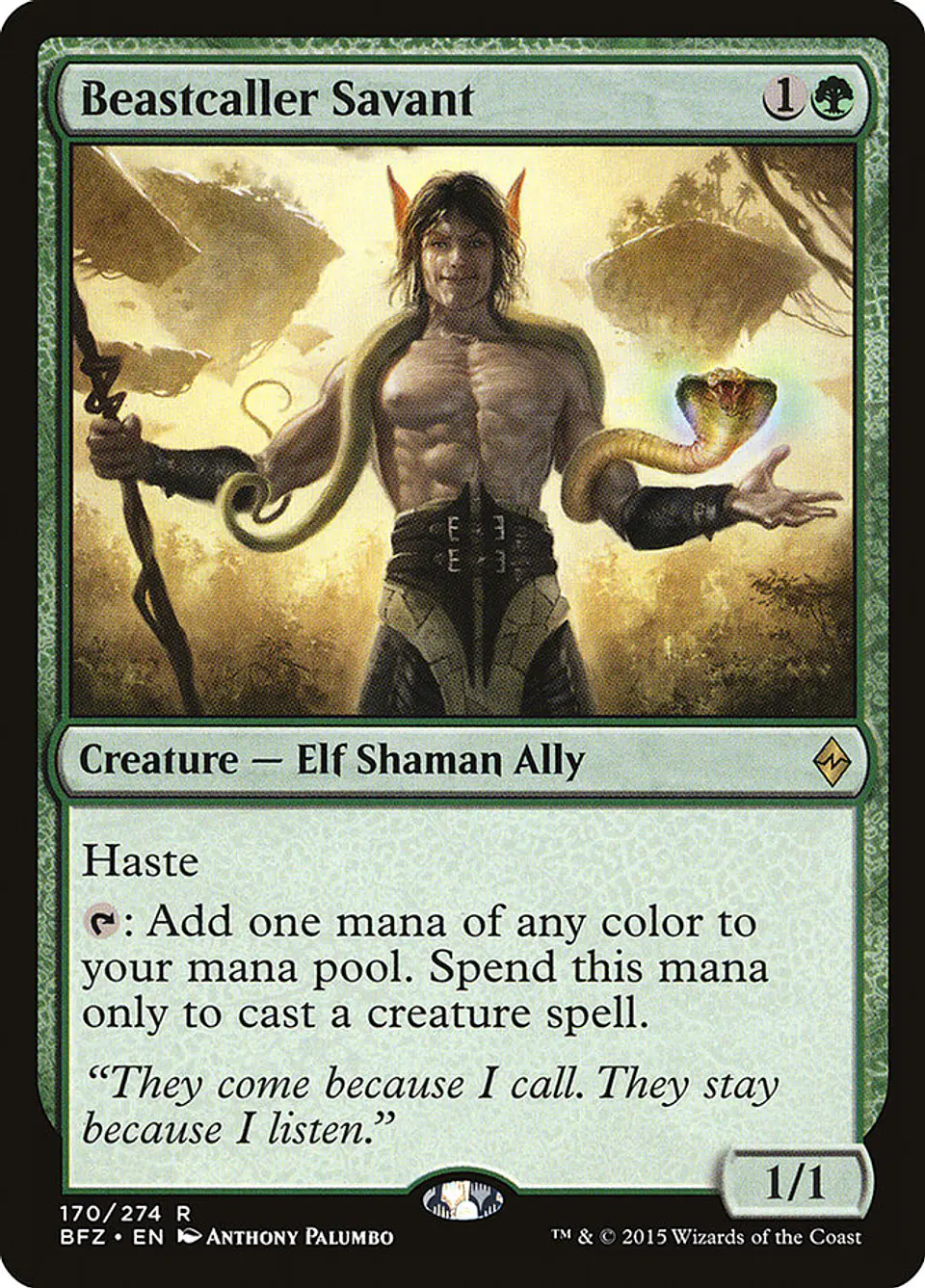 Beastcaller Savant | Español | EX | BFZ 1