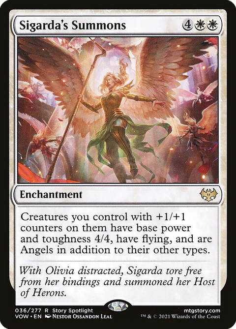 Sigarda's Summons (foil) | Español | EX | VOW