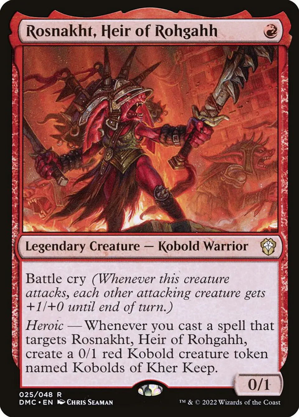 Rosnakht, Heir of Rohgahh | Inglés | NM | DMC 1