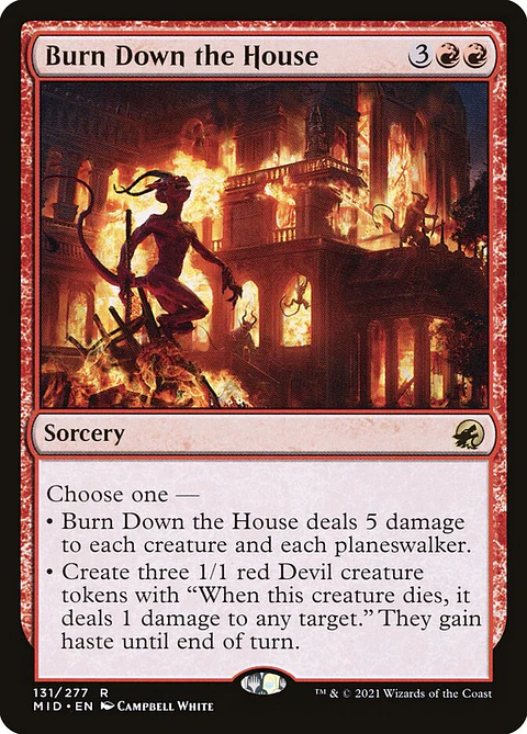 Burn Down the House | Inglés | NM | MID