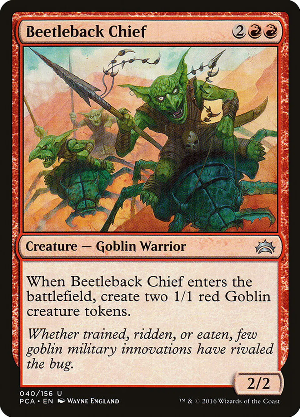 Beetleback Chief | Inglés | NM | PCA 1