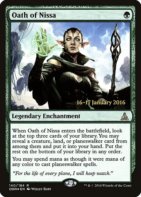 Oath of Nissa (Launch foil) | Inglés | NM | POGW