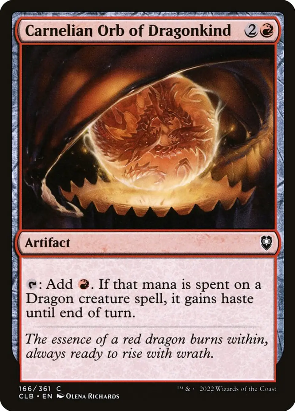 Carnelian Orb of Dragonkind | Inglés | NM | CLB 1