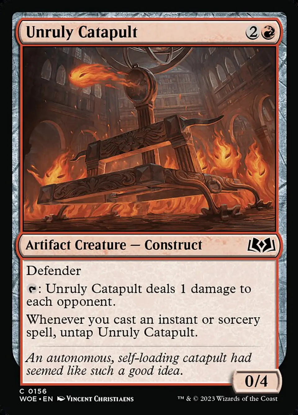 Unruly Catapult | Inglés | NM | WOE 1