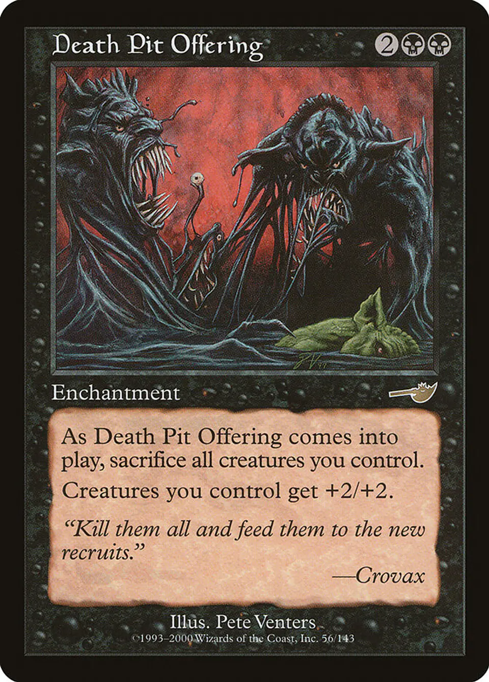 Death Pit Offering (Retro Frame) | Español | VG | NEM 1