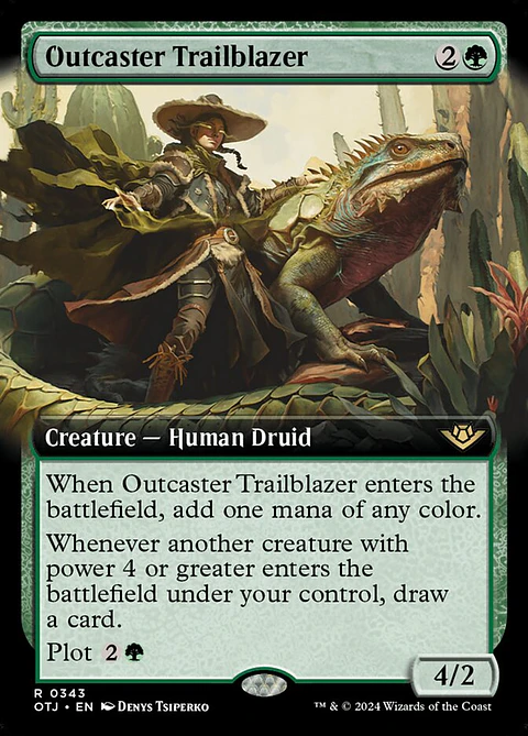 Outcaster Trailblazer (Extended Art foil) | Inglés | NM | OTJ