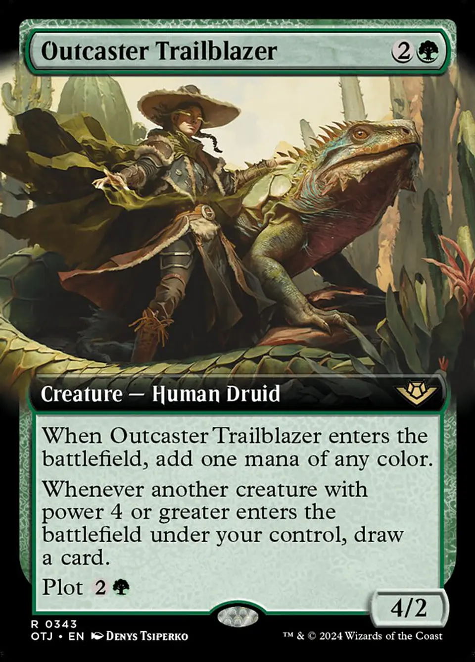 Outcaster Trailblazer (Extended Art foil) | Inglés | NM | OTJ 1