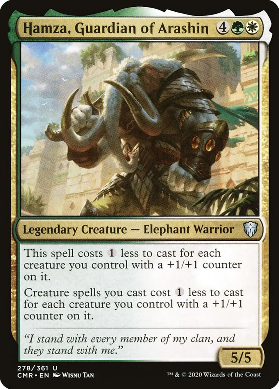 Hamza, Guardian of Arashin (foil) | Inglés | NM | CMR 1
