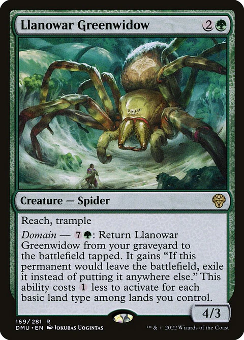 Llanowar Greenwidow | Español | NM | DMU