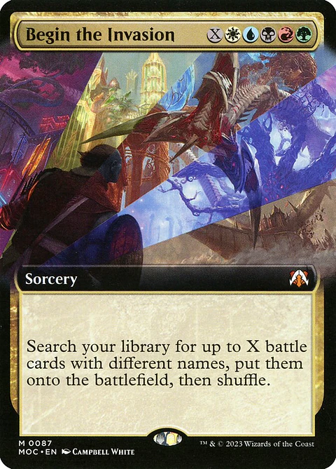 Begin the Invasion (Extended Art foil) | Inglés | NM | MOC