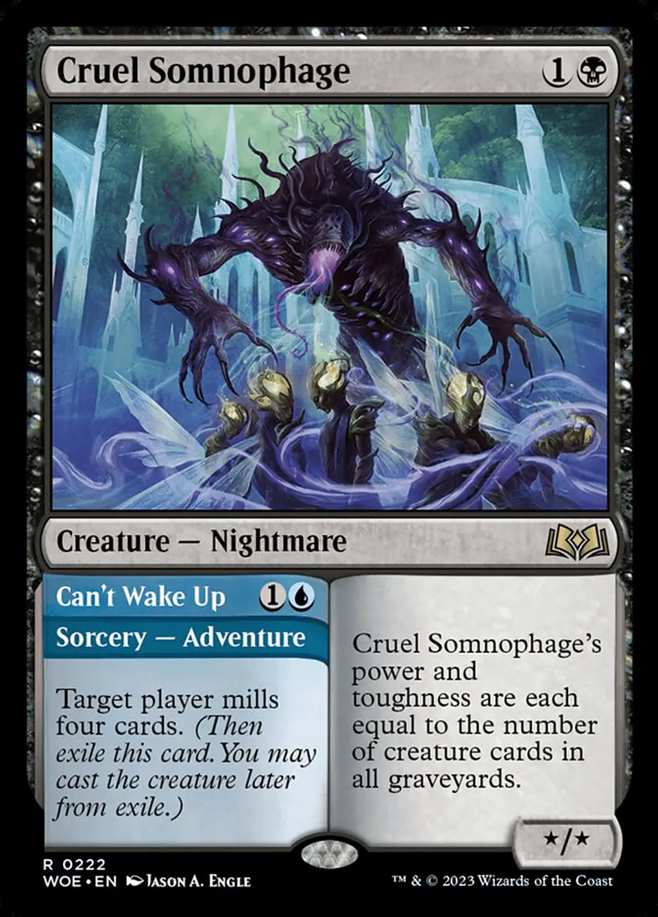 Cruel Somnophage // Can't Wake Up (foil) | Inglés | NM | WOE 1