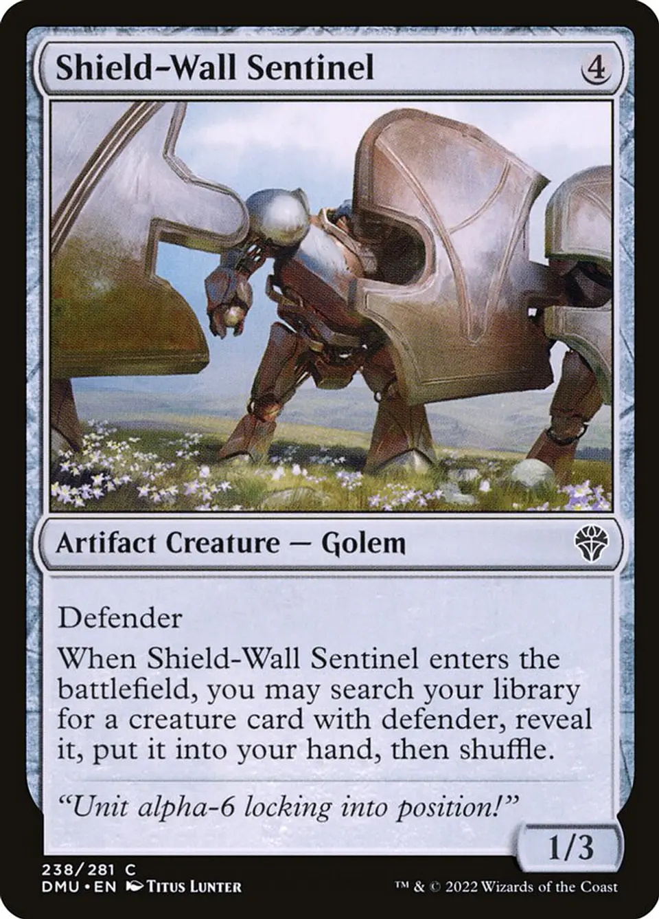 Shield-Wall Sentinel | Español | NM | DMU 1