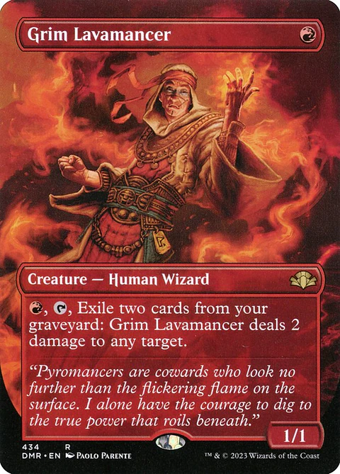 Grim Lavamancer (Borderless) | Inglés | NM | DMR