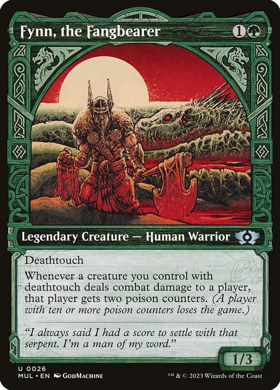 Fynn, the Fangbearer (Showcase foil) | Español | NM | MUL 1