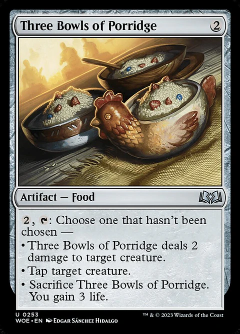 Three Bowls of Porridge (foil) | Español | NM | WOE
