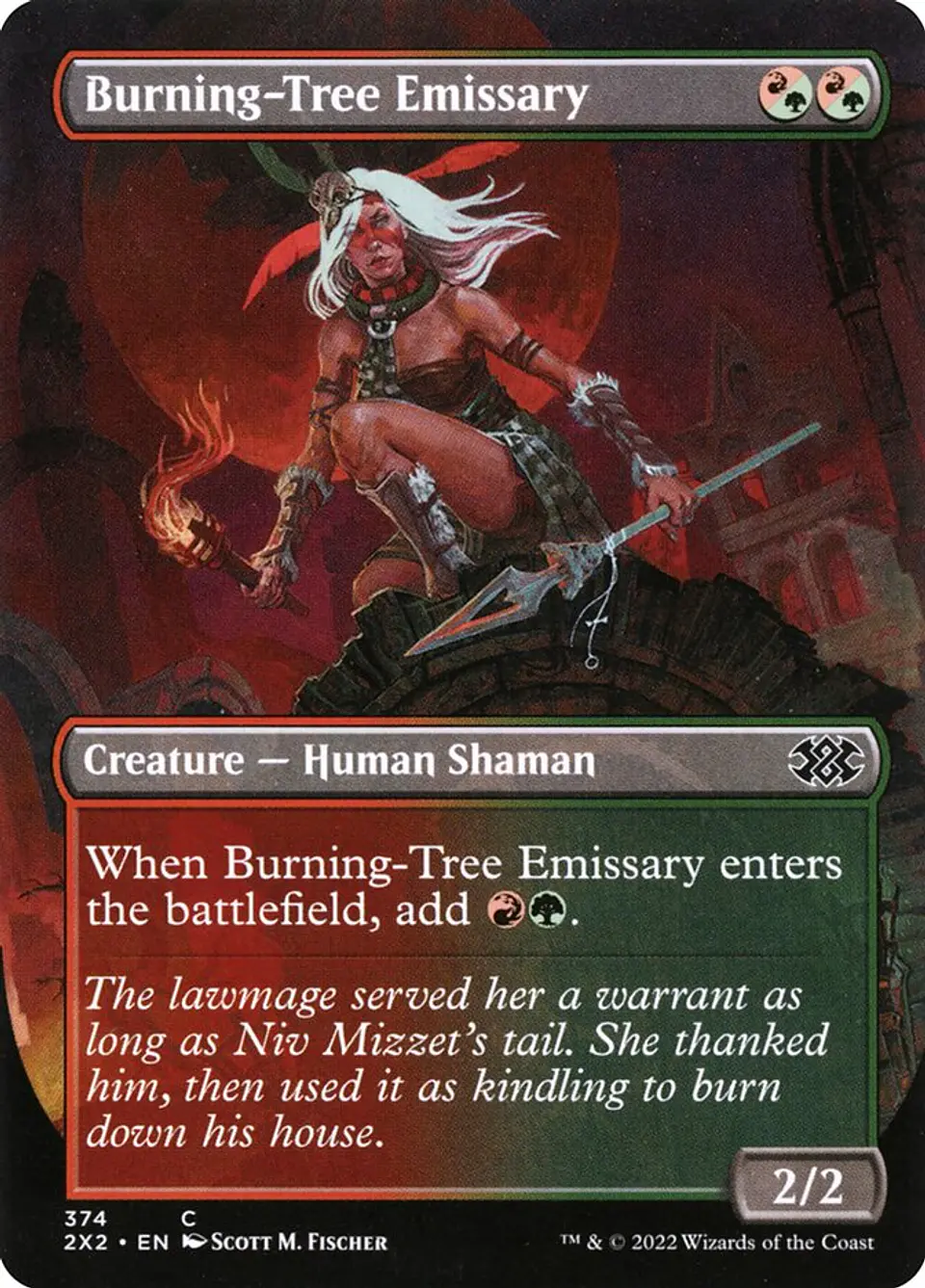Burning-Tree Emissary (Borderless) | Inglés | NM | 2X2 1