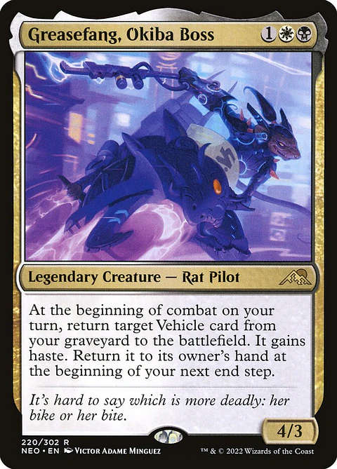 Greasefang, Okiba Boss (foil) | Español | NM | NEO
