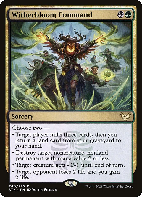 Witherbloom Command (foil) | Español | NM | STX