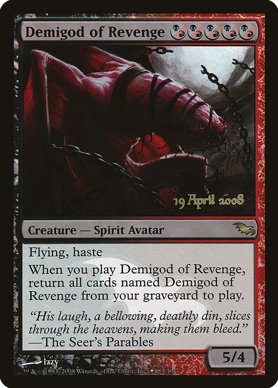 Demigod of Revenge (Launch foil) | Inglés | EX | PSHM 1