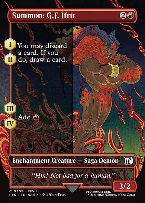 Summon: G.F. Ifrit (Borderless) | Español | NM | FIN
