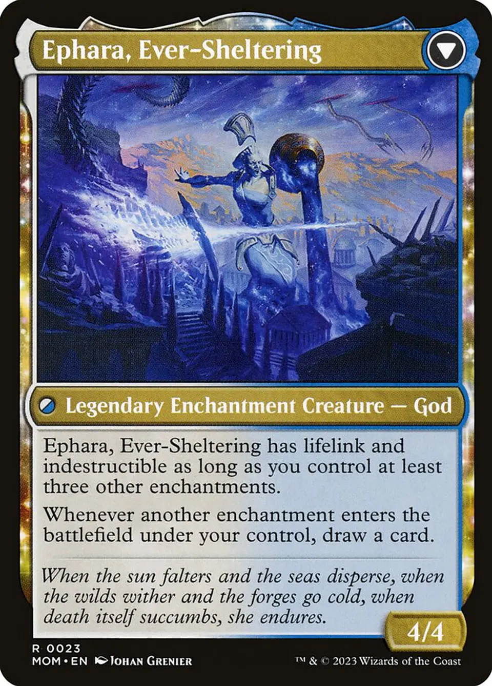 Invasion of Theros // Ephara, Ever-Sheltering | Inglés | EX | MOM 2